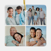 Creëer Uw eigen fotocollage 4 Keramisch Ornament (Voorkant)