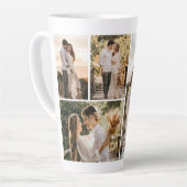 Creëer Uw eigen fotocollage 4 Latte Mok (Linkerhoek)