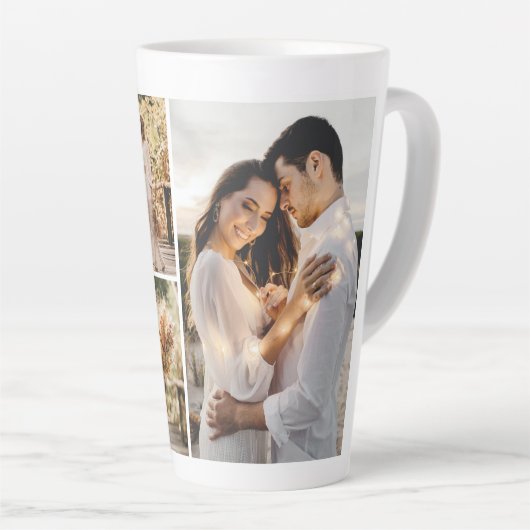 Creëer Uw eigen fotocollage 4 Latte Mok (Rechterhoek)