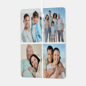 Creëer Uw eigen fotocollage 4 Metalen Ornament (Voorkant links)