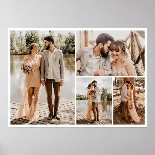 Creëer Uw eigen fotocollage 4 Poster (Voorkant)