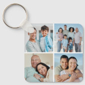 Creëer Uw eigen fotocollage 4 Sleutelhanger (Voorkant)