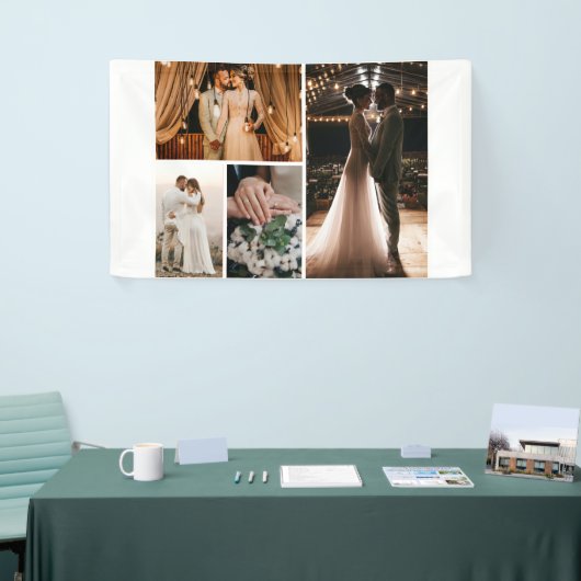 Creëer Uw eigen fotocollage 4 Spandoek (Beurs)