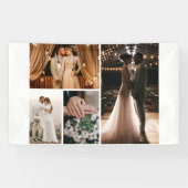 Creëer Uw eigen fotocollage 4 Spandoek (Horizontaal)