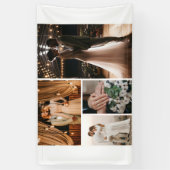 Creëer Uw eigen fotocollage 4 Spandoek (Verticaal)