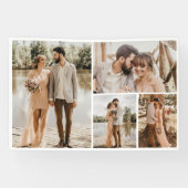 Creëer Uw eigen fotocollage 4 Spandoek (Horizontaal)