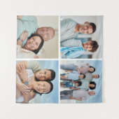 Creëer Uw eigen fotocollage 4 Wandkleed (Voorkant (horizontaal))