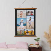 Creëer Uw eigen fotocollage 6 Hangend Wandkleed (Slaapkamer)