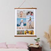 Creëer Uw eigen fotocollage 6 Hangend Wandkleed (Slaapkamer)