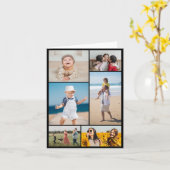 Creëer Uw eigen fotocollage 6 Kaart (Gele Bloem)
