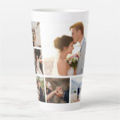 Creëer Uw eigen fotocollage 6 Latte Mok (Voorkant)