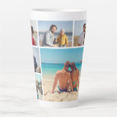 Creëer Uw eigen fotocollage 6 Latte Mok (Voorkant)