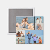 Creëer Uw eigen fotocollage 6 Magneet (Voorkant / Achterkant)