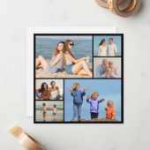 Creëer Uw eigen fotocollage 6 Notitiekaartje (Voorkant / Achterkant in situ)