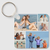 Creëer Uw eigen fotocollage 6 Sleutelhanger (Voorkant)