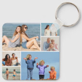Creëer Uw eigen fotocollage 6 Sleutelhanger (Achterkant)