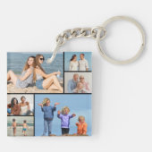 Creëer Uw eigen fotocollage 6 Sleutelhanger (Achterkant)