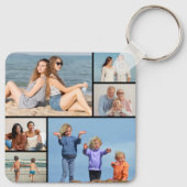 Creëer Uw eigen fotocollage 6 Sleutelhanger (Achterkant)