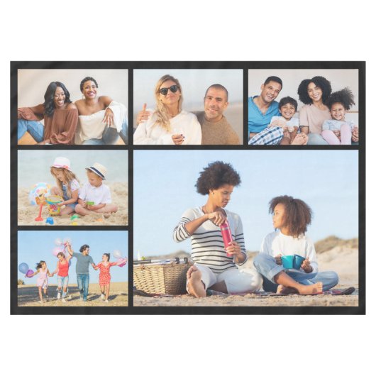 Creëer Uw eigen fotocollage 6 Tafelkleed (Voorkant (Horizontaal))