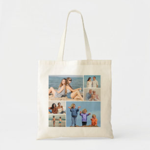 Creëer Uw eigen fotocollage 6 Tote Bag