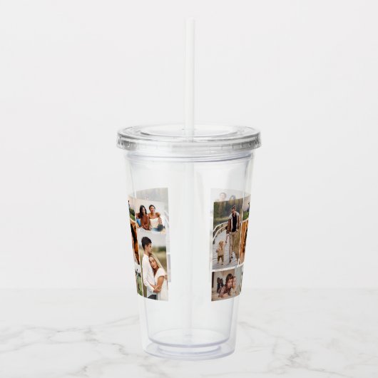 Creëer Uw eigen fotocollage 7 Acryl Drinkbeker (Rechts)