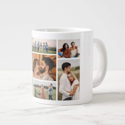 Creëer Uw eigen fotocollage 7 Extra Grote Beker (Voorkant rechts)