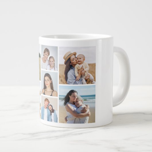 Creëer Uw eigen fotocollage 7 Extra Grote Beker (Voorkant rechts)