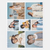 Creëer Uw eigen fotocollage 7 Fleece Deken (Voorkant)