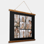 Creëer Uw eigen fotocollage 7 Hangend Wandkleed (Gebogen)