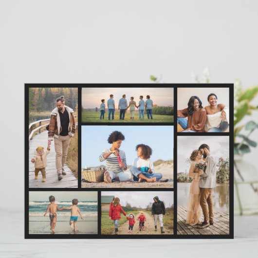 Creëer Uw eigen fotocollage 7 Kaart (Staand voorkant)