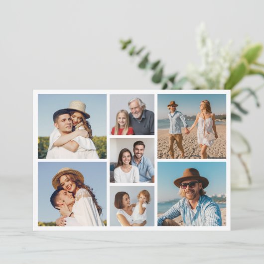 Creëer Uw eigen fotocollage 7 Notitiekaartje (Staand voorkant)