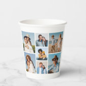 Creëer Uw eigen fotocollage 7 Papieren Bekers (Voorkant)