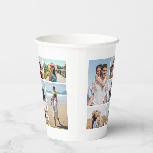 Creëer Uw eigen fotocollage 7 Papieren Bekers (Rechts)