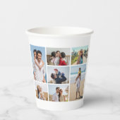 Creëer Uw eigen fotocollage 7 Papieren Bekers (Voorkant)