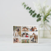 Creëer Uw eigen fotocollage 7 Plaatskaartje (Staand voorkant)
