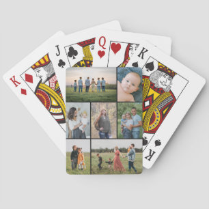 Creëer Uw eigen fotocollage 7 Pokerkaarten