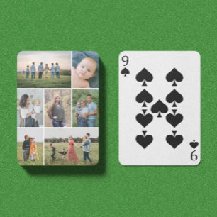Creëer Uw eigen fotocollage 7 Pokerkaarten