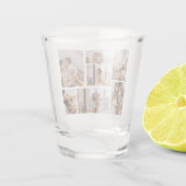 Creëer Uw eigen fotocollage 7 Shot Glas (Achterkant)