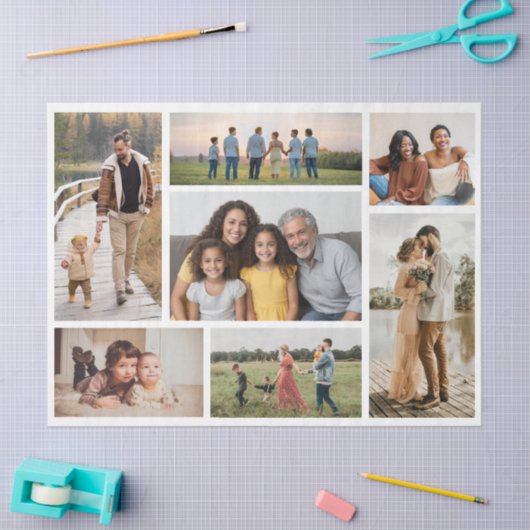 Creëer Uw eigen fotocollage 7 Tissuepapier (Craft)