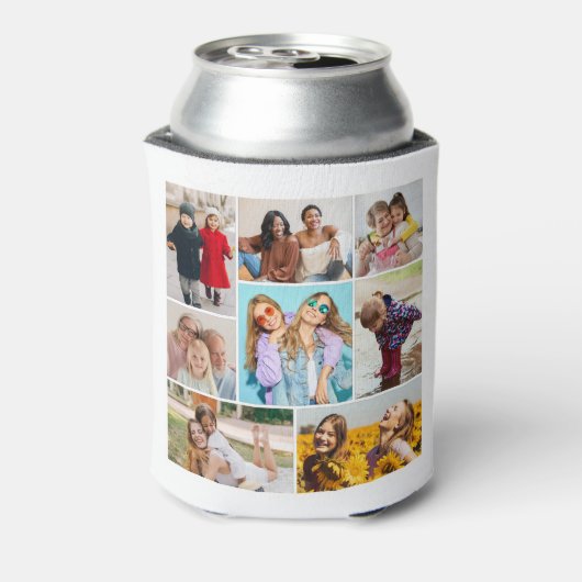 Creëer Uw eigen fotocollage 8 Blikjeskoeler (Blikje Achterkant)