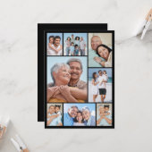 Creëer Uw eigen fotocollage 8 Kaart (Voorkant / Achterkant in situ)