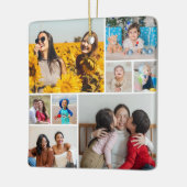 Creëer Uw eigen fotocollage 8 Keramisch Ornament (Links)