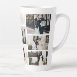 Creëer Uw eigen fotocollage 8 Latte Mok