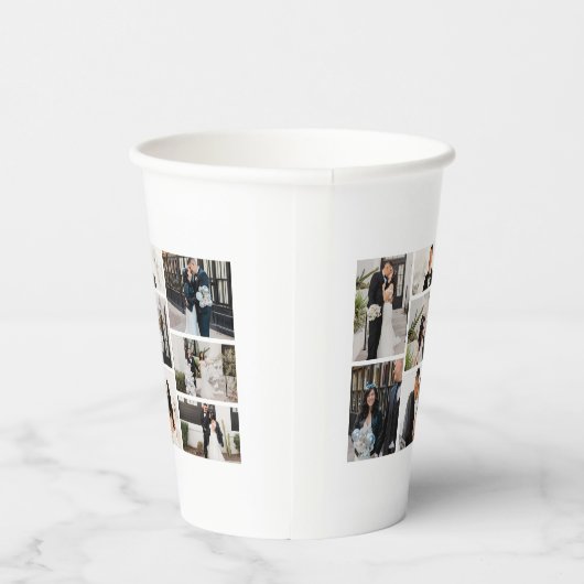 Creëer Uw eigen fotocollage 8 Papieren Bekers (Rechts)