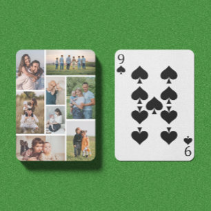 Creëer Uw eigen fotocollage 8 Pokerkaarten
