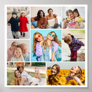 Creëer Uw eigen fotocollage 8 Poster