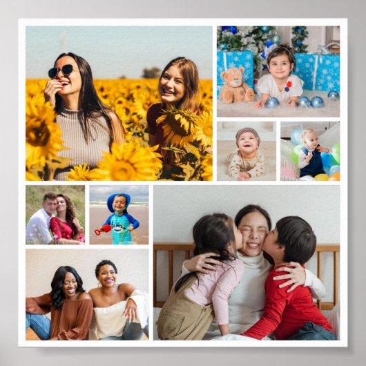 Creëer Uw eigen fotocollage 8 Poster (Voorkant)
