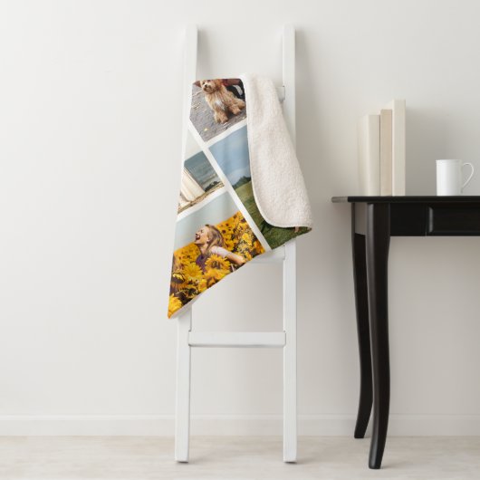 Creëer Uw eigen fotocollage 8 Sherpa Deken (In situ)