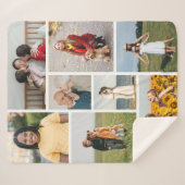 Creëer Uw eigen fotocollage 8 Sherpa Deken (Voorkant (horizontaal))