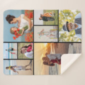 Creëer Uw eigen fotocollage 8 Sherpa Deken (Voorkant (horizontaal))